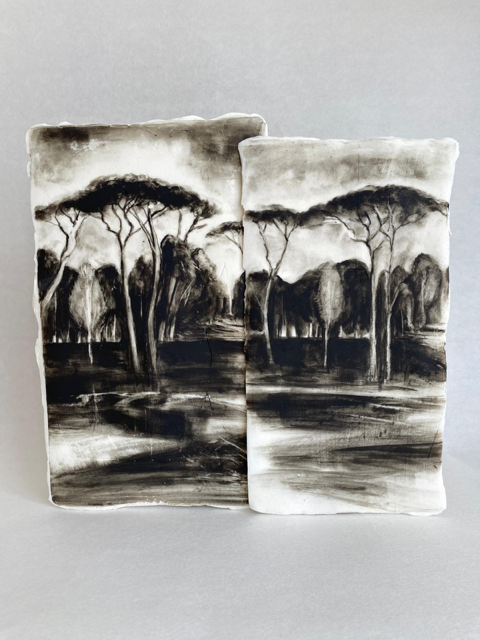 Porcelain paintings: pocket-sized fragments of half-dreamt places